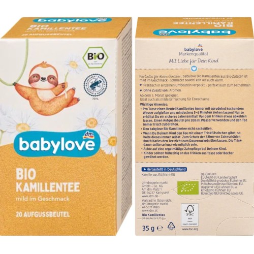 Babylove Bio Organiczna Herbatka Rumiankowa W Saszetkach Od 5m