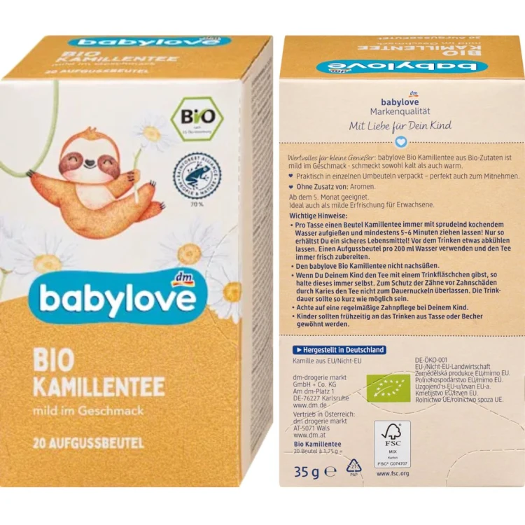 Babylove Bio Organiczna Herbatka Rumiankowa W Saszetkach Od 5m