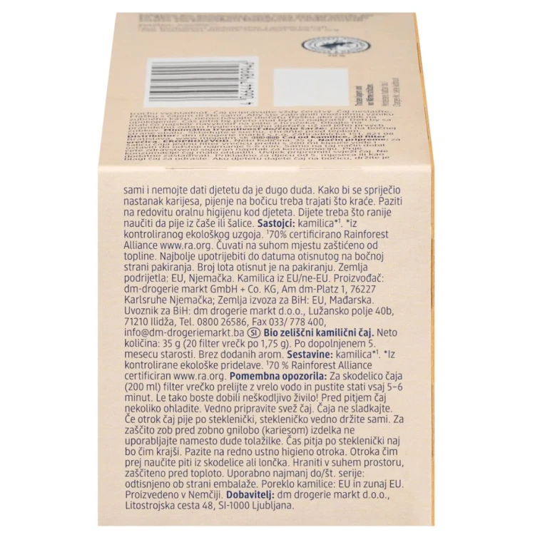 Babylove Bio Organiczna Herbatka Rumiankowa W Saszetkach Od 5m
