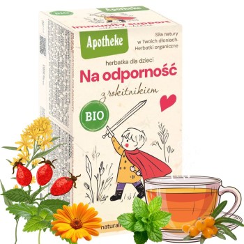 Apotheke Bio Herbatka Dla Dzieci Na Odporność Dzika Róża Rokitnik Mięta