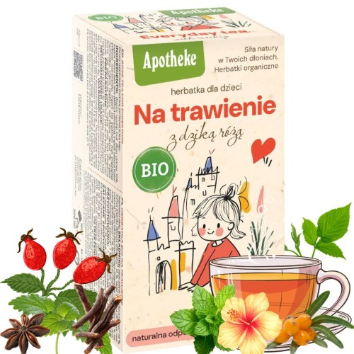 Apotheke Herbatka Dla Dzieci Na Trawienie Z Dziką Różą Melisa Hibiscus