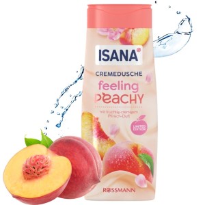 Isana Feeling Peachy Kremowy Żel Pod Prysznic Do Mycia Brzoskwinia 300 ml