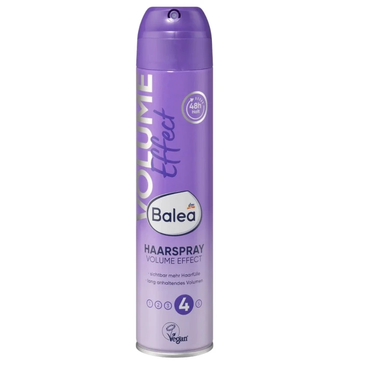 Balea Volume Effect Lakier Do Włosów Gęstość Objętość Nr 4 Bez Sklejania UV