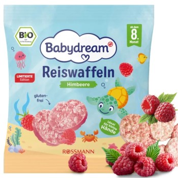Babydream Bio Wafelki Ryżowe Dla Dzieci O Smaku Malinowym Przekąska Od 8m