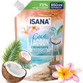 Isana Coco Lagoon Delikatne Letnie Mydło Kokos Frangipani 850 ml Zapas