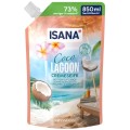 Isana Coco Lagoon Delikatne Letnie Mydło Kokos Frangipani 850 ml Zapas