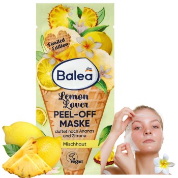 Balea Lemon Lover Peel Off Maske Peeling Maseczka Do Twarzy Ananas Cytryna