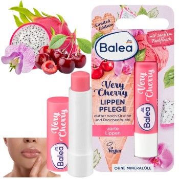 Balea Very Cherry Balsam W Sztyfcie Nawilżający Ochronny Do Ust Szminka