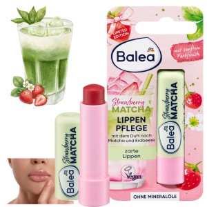 Balea Matcha Balsam W Sztyfcie Nawilżający Do Ust Szminka Truskawka