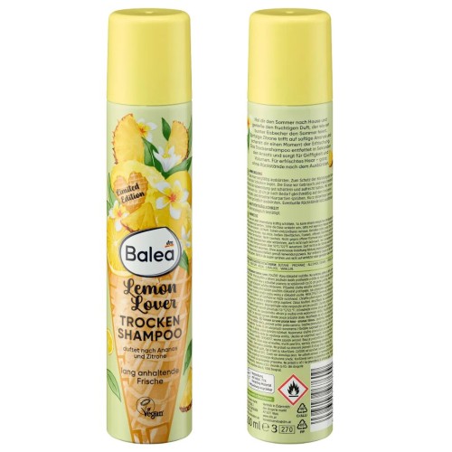 Balea Lemon Lover Suchy Szampon Do Włosów Ananas Cytryna Świeżość