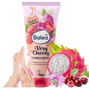Balea Verry Cherry Krem Do Rąk Dłoni Odżywczy Zapach Wiśni I Smoczy Owoc 100ml
