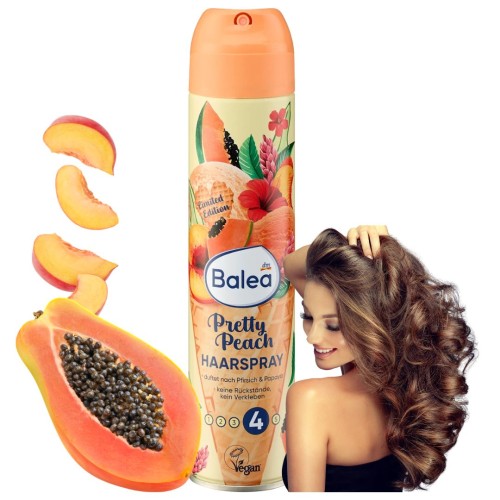 Balea Pretty Peach Lakier Do Wszystkich Włosów Brzoskwinia Papaya Nr 4