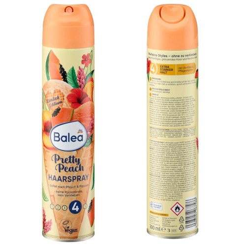 Balea Pretty Peach Lakier Do Wszystkich Włosów Brzoskwinia Papaya Nr 4