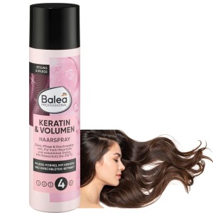 Balea Keratin Volumen Mocny Lakier Do Włosów Z Uv Keratyna Wygładzanie Nr 4