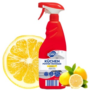 Power Force Zitrone Spray Do Czyszczenia Kuchni Tłuszcz Brud Zapach Cytryna 750ml