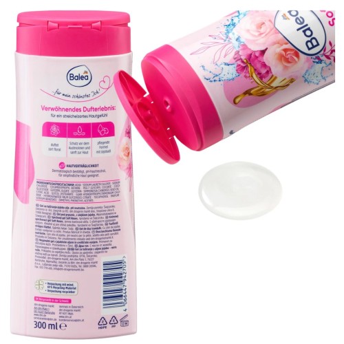 Balea Soft Roses Żel Do Mycia Pod Prysznic Delikatny Różany Zapach 300ml