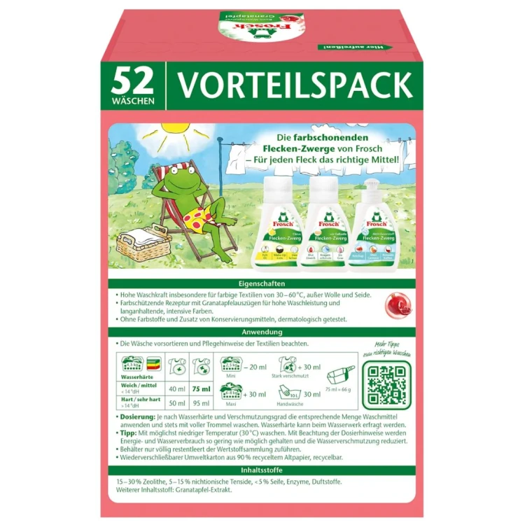 Frosch Granat Proszek Do Prania Kolor Ekologiczny 52 Prania