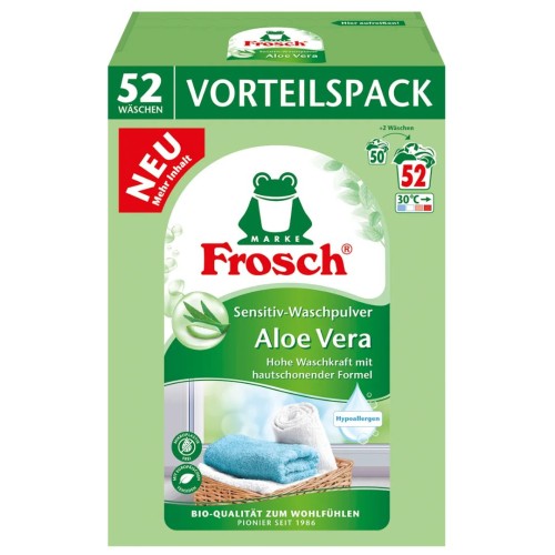 Frosch Hypoalergiczny Proszek Do Prania Aloe Vera Sensitive Universal 52 Prania