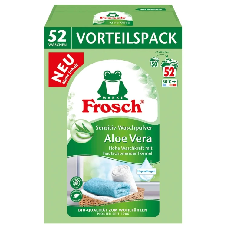 Frosch Hypoalergiczny Proszek Do Prania Aloe Vera Sensitive Universal 52 Prania