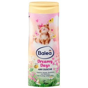 Balea Kids Dreamy Days Szampon I Żel Do Mycia Dla Dzieci 4w1 300ml