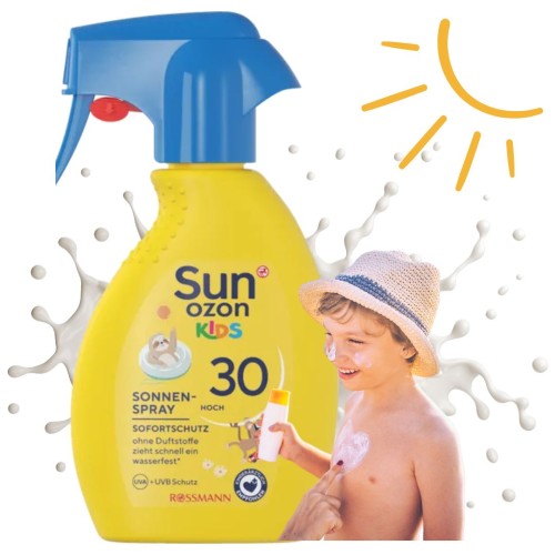 Sun Ozon Kids Spray Ochronny Na Słońce Mleczko Przeciwsłoneczne Filtr 30