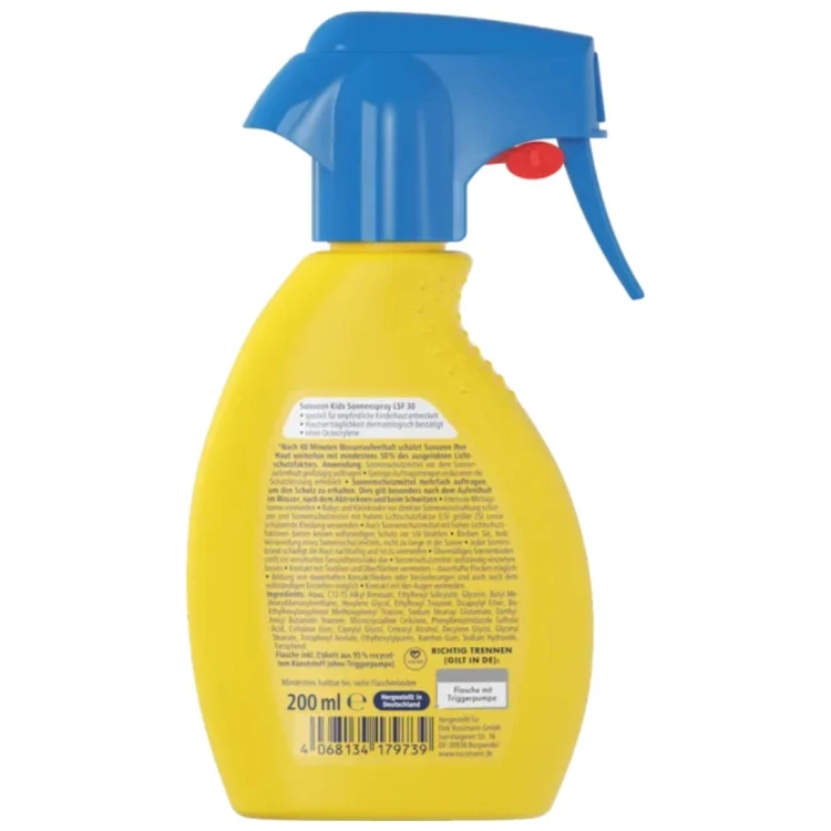 Sun Ozon Kids Spray Ochronny Na Słońce Mleczko Przeciwsłoneczne Filtr 30