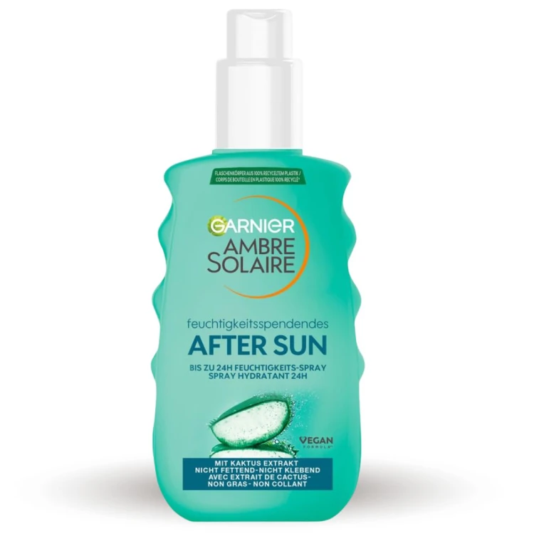 Garnier Ambre Spray Łagodzące Mleczko Po Opalaniu After Sun Kojący Aloes Kaktus 150ml