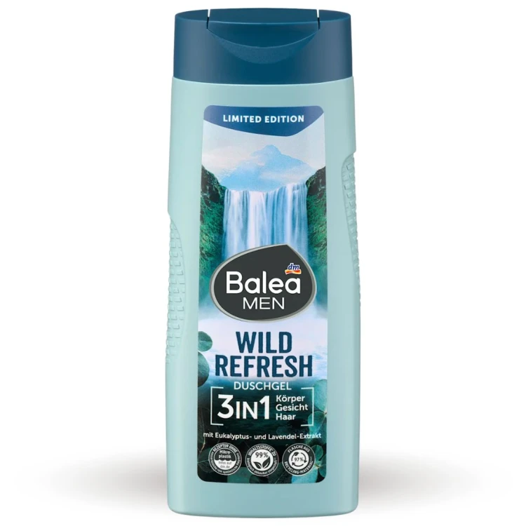 alea Men Wild Refresh 3w1 Żel Pod Prysznic Szampon Ekstrakt Z Lawendy 300ml