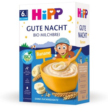 Hipp Na Noc Mleczna Kaszka Zbożowa Bananowa Pożywna Kolacja 450g Po 6m