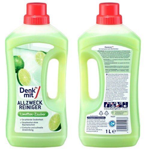 Denkmit Płyn Do Mycia Podłóg Uniwesalny Do Kafelek 1000ml Zapach Limetki