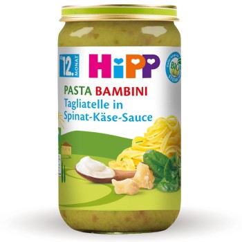 Hipp Bio Tagiatelle Ze Szpinakiem Sosem Serowym Danie Bezmięsne Od 12m