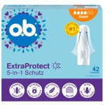O.B. Extra Protect Super Tampony 42 szt 5-In-1 Schutz Silktouch Z Niemiec