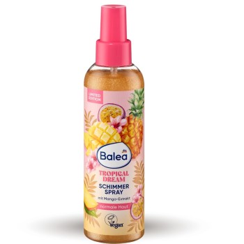 Balea Tropical Dream Mgiełka Rozświetlająca Do Ciała Z Drobinkami Brokatem
