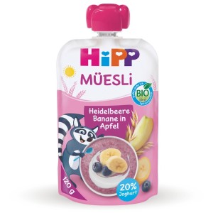 Hipp Bio Musli Jagoda Banan Jabłko Z Jogurtem I Owies Deserek W Saszetce 120g