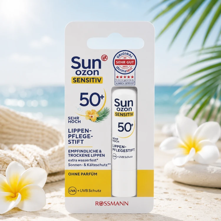 Sundance Sensitive Pomadka Balsam Ochronny Do Ust Na Słońce Z Filtrem 50+