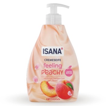 Isana Feeling Peachy Kremowe Mydło Do Rąk Brzoskwinia 500ml Z Niemiec