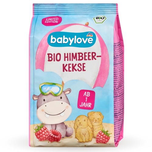 Babylove Bio Ciasteczka Malinowe Dla Dzieci Od 1 Roku Życia 125g Z Niemiec