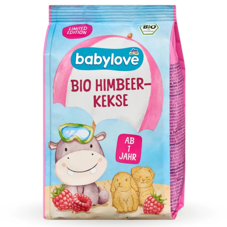 Babylove Bio Ciasteczka Malinowe Dla Dzieci Od 1 Roku Życia 125g Z Niemiec