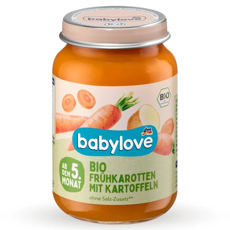 Babylove Bio Warzywa Młoda Marchewka Ziemniaki Pierwszy Obiadek Po 5m