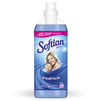 Softlan Ultra Windfrisch Płyn Do Płukania Tkanin Niebieski Z Niemiec 45 Prań