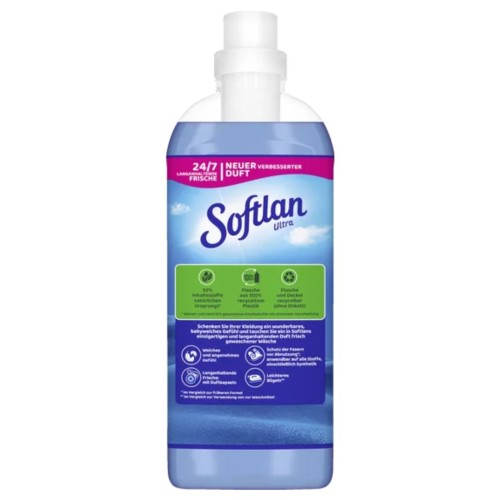 Softlan Ultra Windfrisch Płyn Do Płukania Tkanin Niebieski Z Niemiec 45 Prań