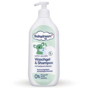 Babydream Extra Sensitive Delikatny Żel I Szampon Z Pomką Dla Niemowląt 500 ml