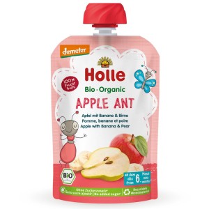 Holle Bio Apple Ant Mus Owocowy Jabłko Banan Gruszka 6m Saszetka
