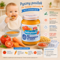 Babylove Ekologiczne Warzywa Z Makaronem I Pomidorami Bez Soli 5m