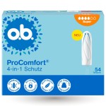 O.B. Pro Comfort Super Tampony 54 szt 4-IN-1 Schutz Silktouch Z Niemiec
