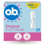 Ob Original Tampony Normal 64 szt Z Niemiec Duże Opakowanie 2-In-1 Schutz