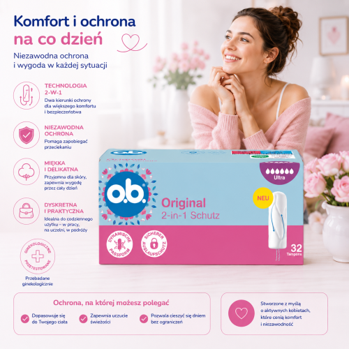 Ob Original Tampony Super Plus + 32 szt Z Niemiec Duże Opakowanie