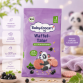 Babydream Bio Ekologiczne Lekkie Wafelki Jagodowe Chrupiące Ciasteczka 1+