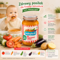 Babylove Bio Obiadek Ze Śródziemnomorskich Warzyw Z Bakłażanem 6m Bez Soli