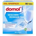 Domol Classic Tabletki Do Zmywarki Połysk Ochrona Szkła Na Plamy 90 szt